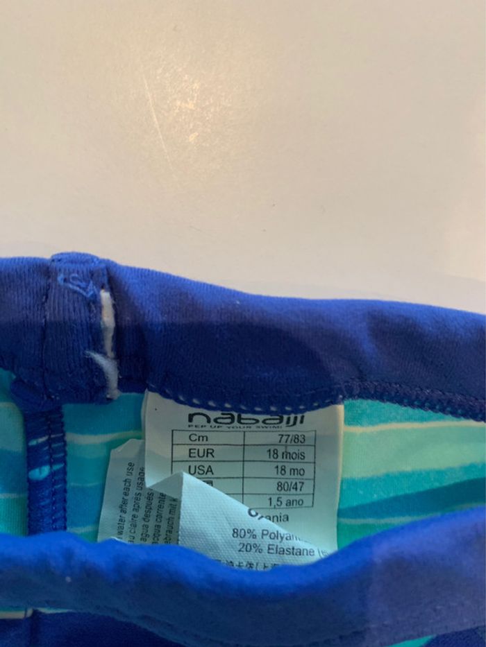 Maillot de bain bébé garçon bleu 18 mois - photo numéro 3