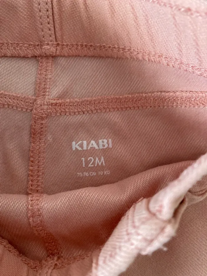 Lot de 2 pantalons leggings kiabi 12 mois - photo numéro 2