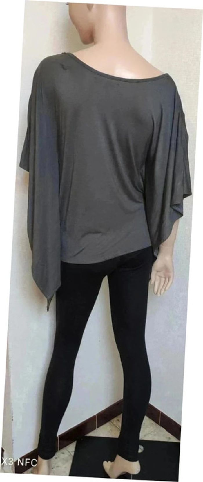 Tee shirt manches chauve-souris gris Taille S 1 36 Pascal Morabito - photo numéro 4