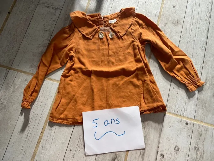 Très jolie blouse hiver fille 5 ans