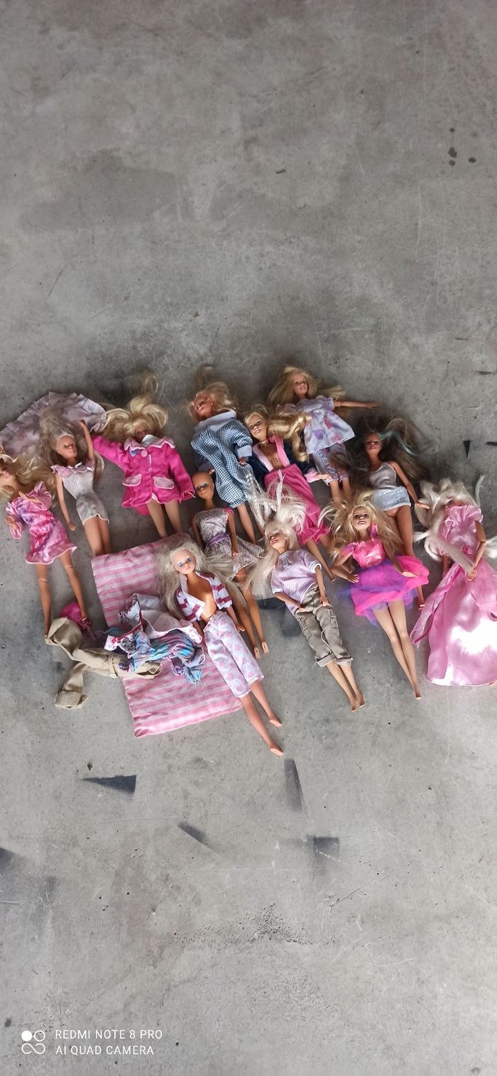 Lot de 12 barbies