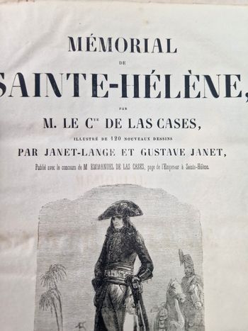 Livre ancien  , Mémorial de Sainte Helene  , Las Cases ,  librairie éditeur Gustave barba  ,  1844
