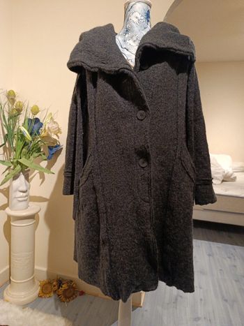 Manteau façon laine bouillie t 42