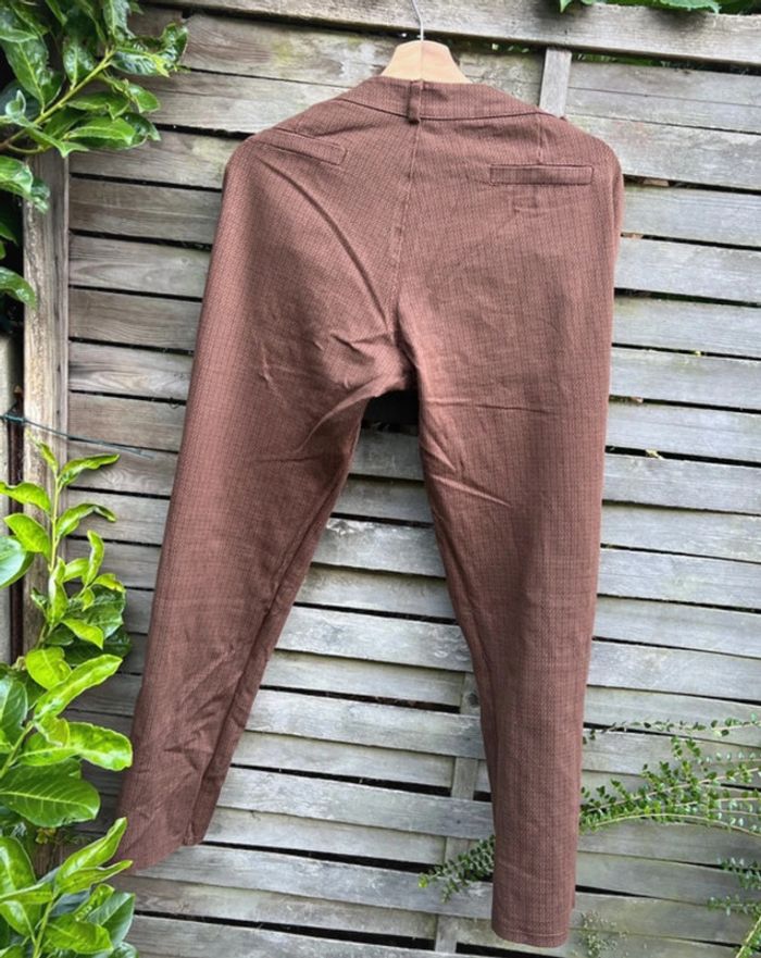 Pantalon femme marron/olive verte – Taille 44 - photo numéro 7