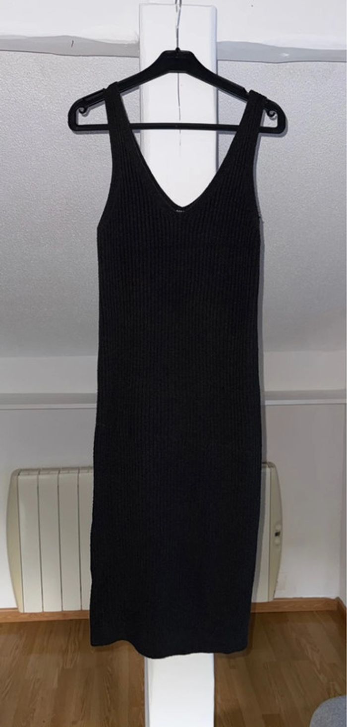 Ensemble robe et petit pull de grossesse gris - photo numéro 2