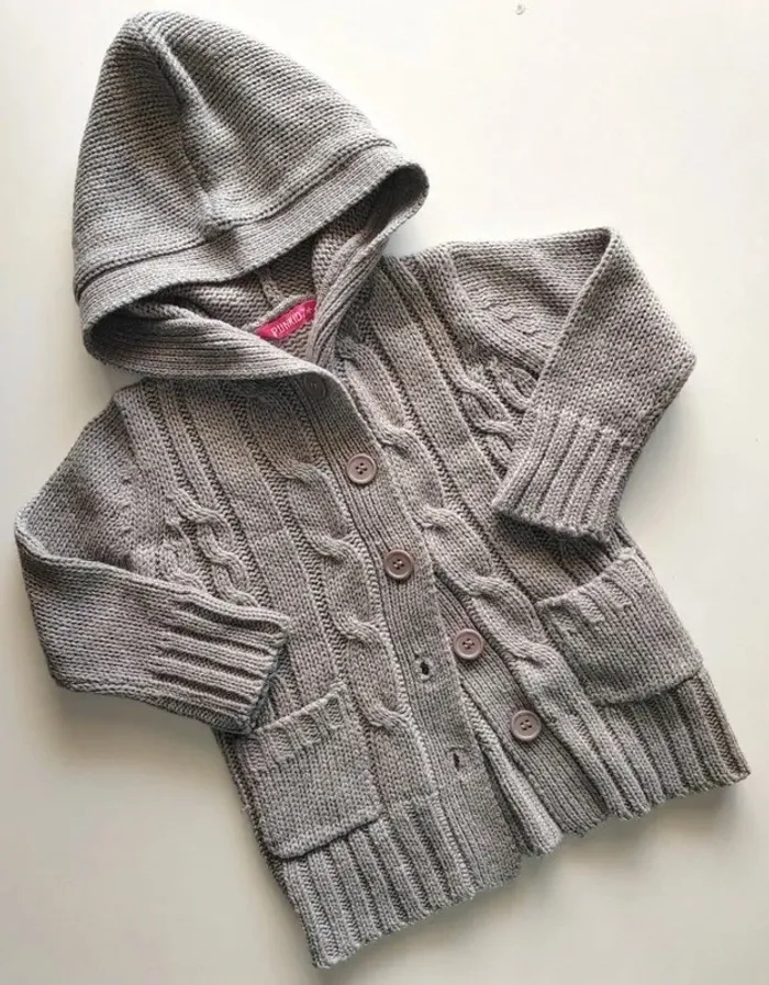 Veste/Gilet Hiver avec capuche en laine - 26 mois