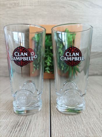 Lot 2 verres Clan Campbell