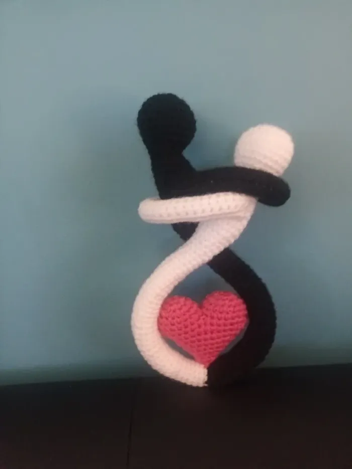 Amoureux avec coeur neuf