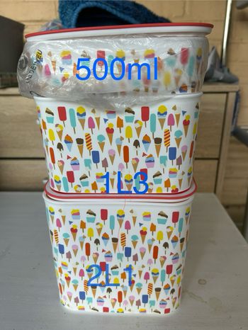 Boîte optuim Tupperware 3 lots