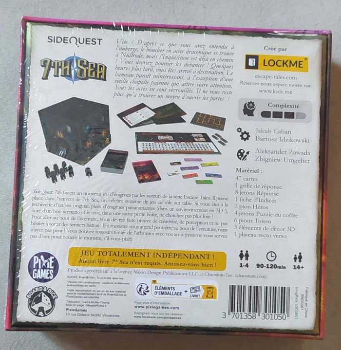 Side Quest: 7th Sea - Jeu de société, prix ferme - photo numéro 2