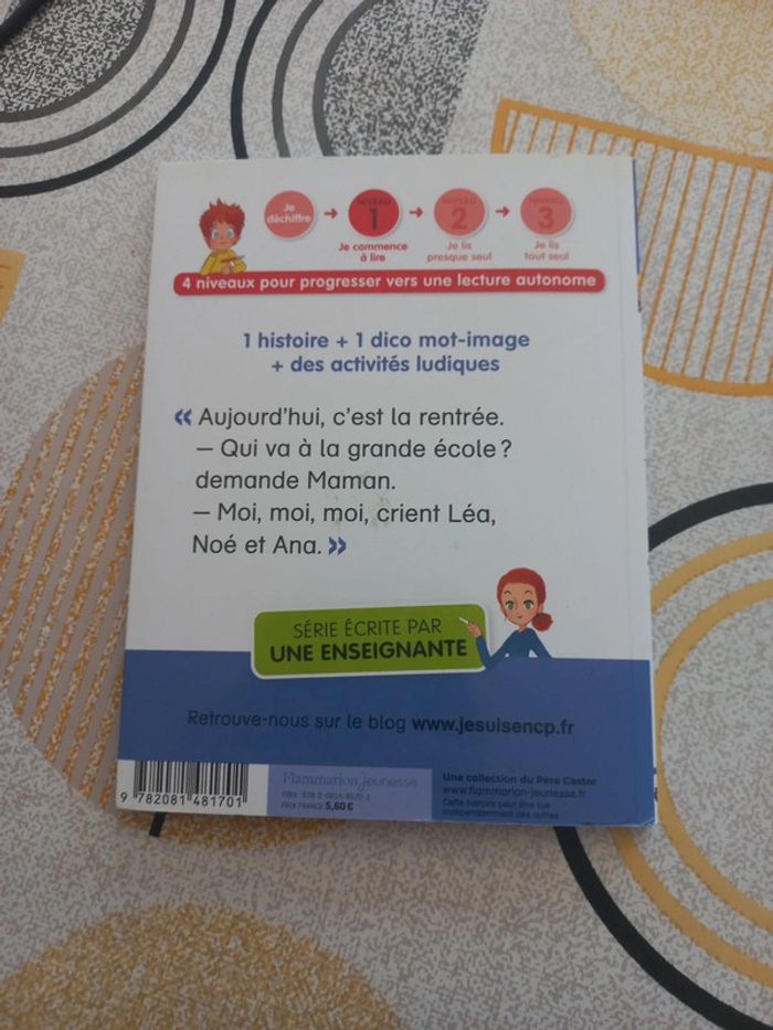 Livre Je suis en cp niveau 1 C'est la rentrée - photo numéro 2