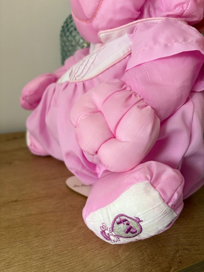 Chien rose puffalumps 35 cm - photo numéro 9