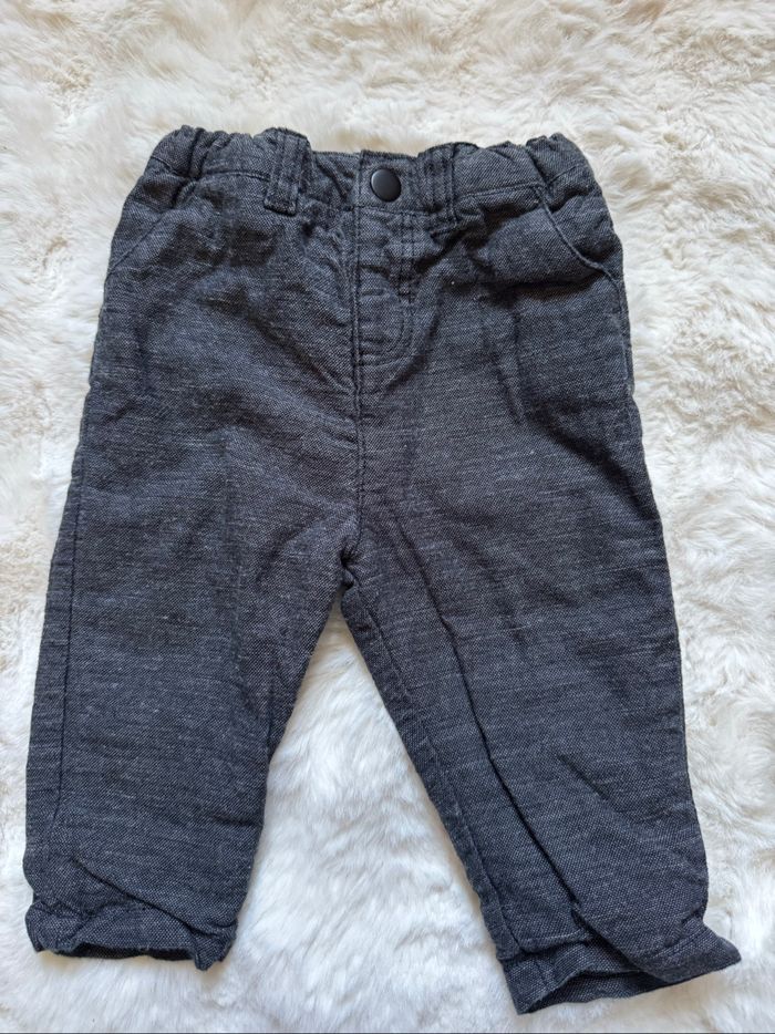 👖pantalon chaud - bébé garçon 9 mois - 71 cm - orchestra - très bon état