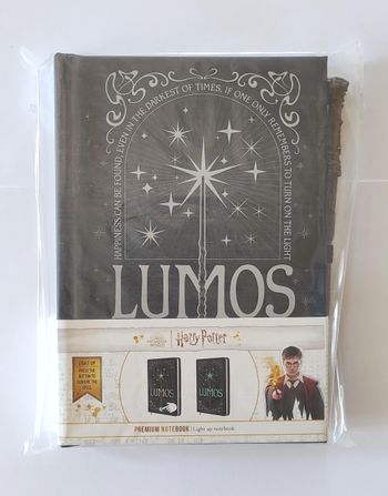 HARRY POTTER - Lumos - Notebook Premium Lumineux + Stylo Baguette