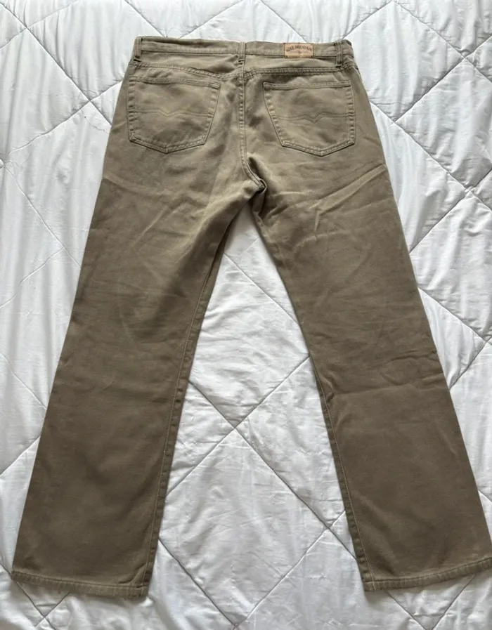 Jean homme Blue Mountain marron/taupe/kaki taille 2XL/50 relaxed loose wide droit vintage 2000s y2k - photo numéro 10