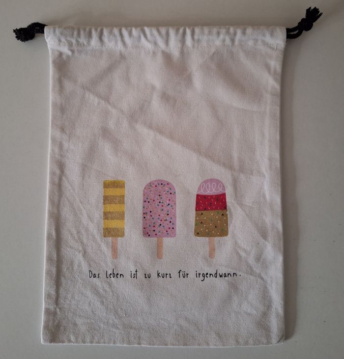 Lot de deux pochettes de rangement en tissu imprimé - photo numéro 4