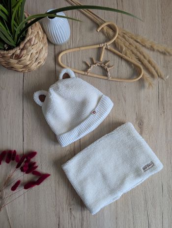 Bonnet et snood 12/18 mois