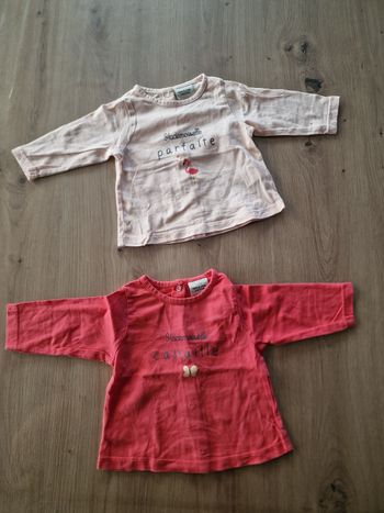 Lot de 2 t-shirts 3 mois