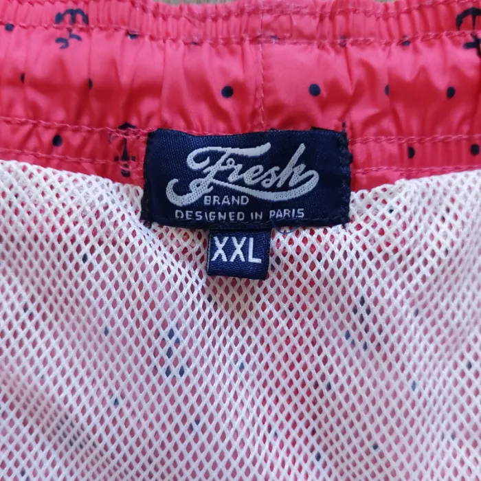 Short de bain Fresh taille XXL rose avec ancre marine - photo numéro 4