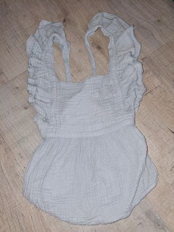 Salopette short fille 9-12 mois