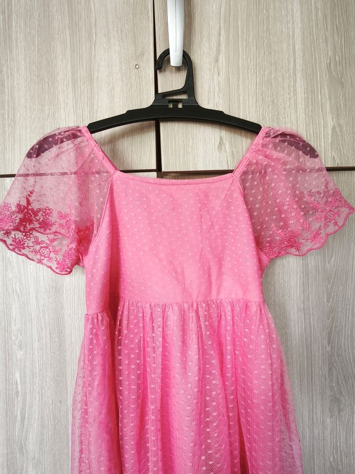 Robe fleurie dentelle rose 10 ans Kiabi - photo numéro 2