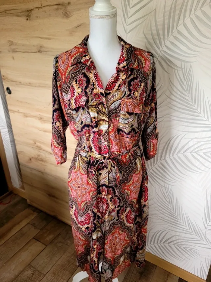 Robe paprika taille S femme