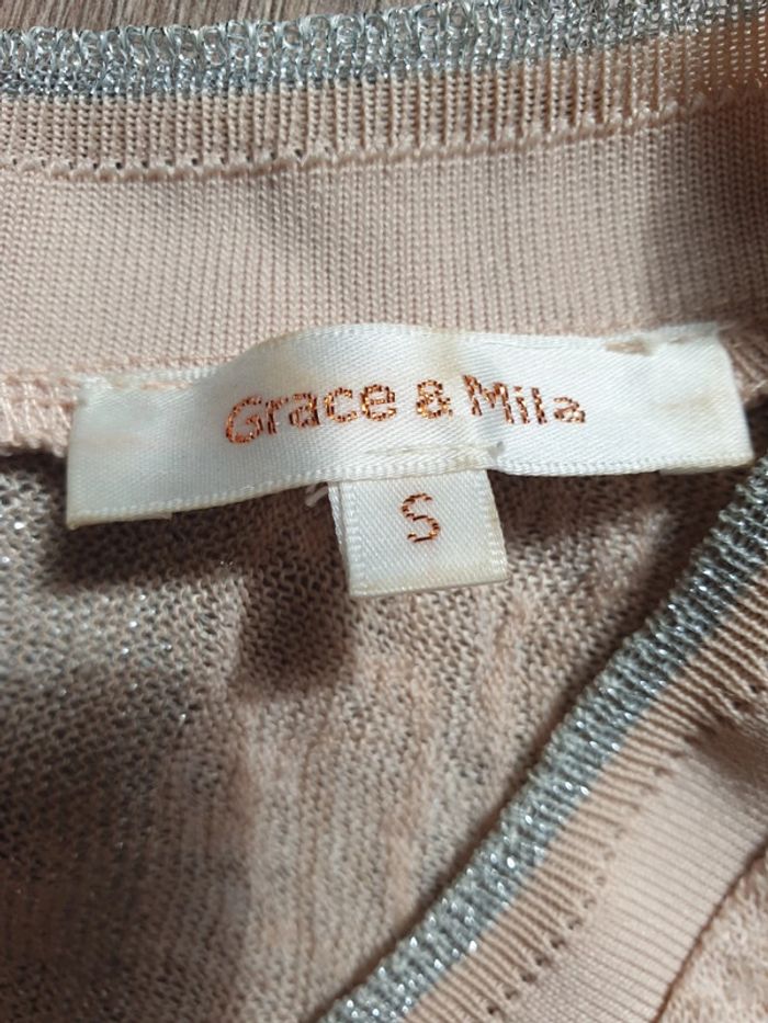 T-shirt léger pailleté rayé - photo numéro 2