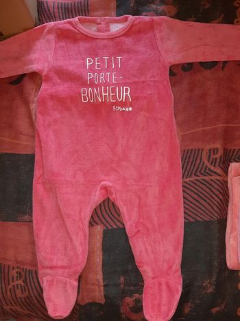 Jolie grenouillère "petit porte-bonheur" 3mois