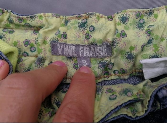 Jeans pantalon 3 ans fille vanille fraise - photo numéro 5