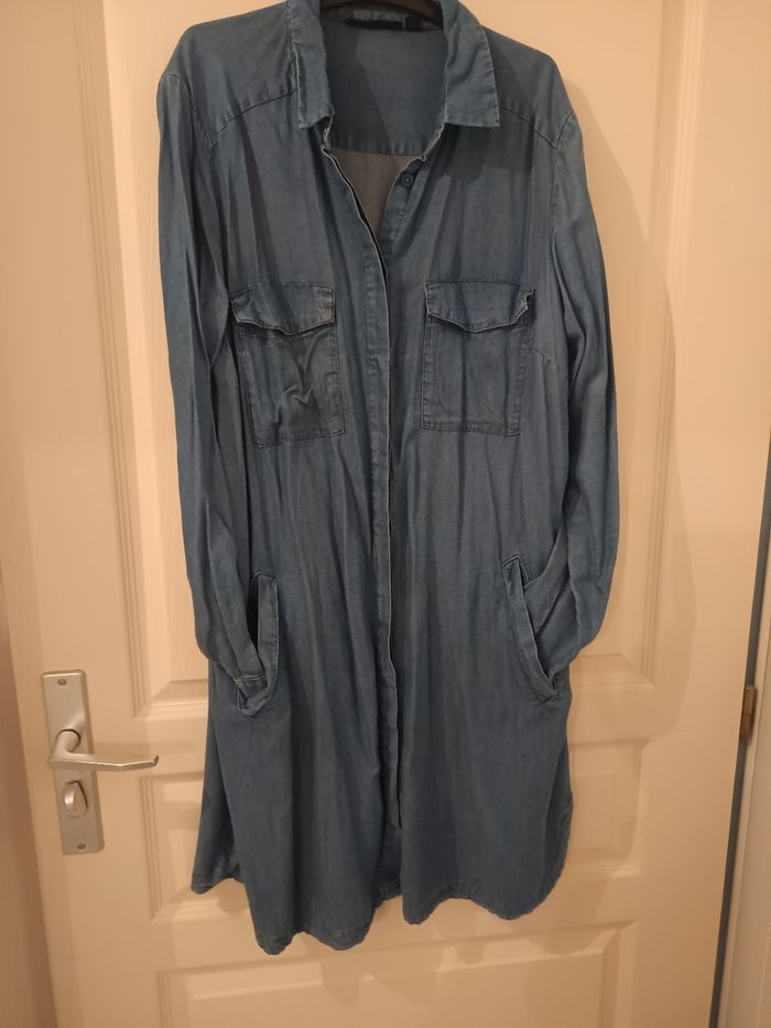 Robe chemise femme style jean - photo numéro 2
