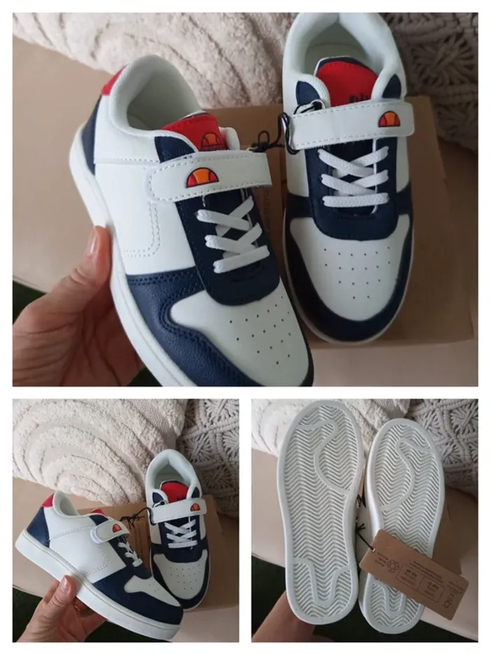 Paire de baskets / sneakers à scratch Ellesse pointure 33 neuves avec étiquettes