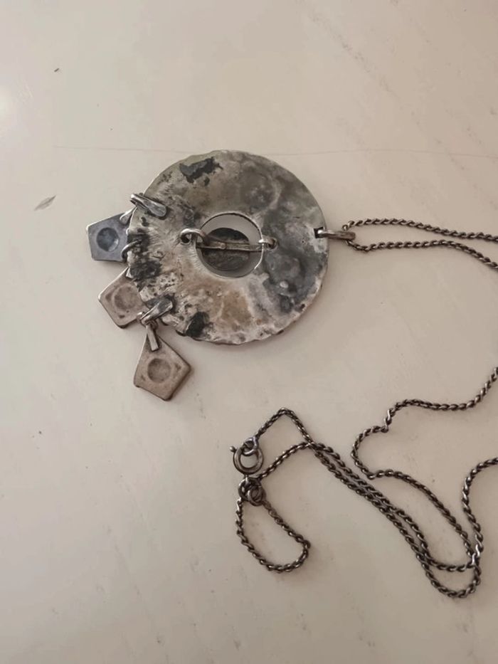 Collier berbère email et corail - photo numéro 8
