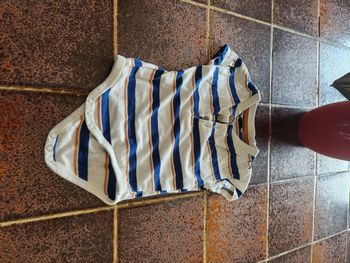 Body manches courtes à rayures