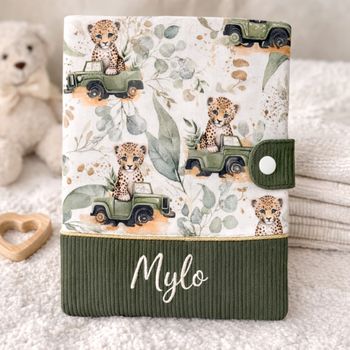 Protege carnet sante leopard