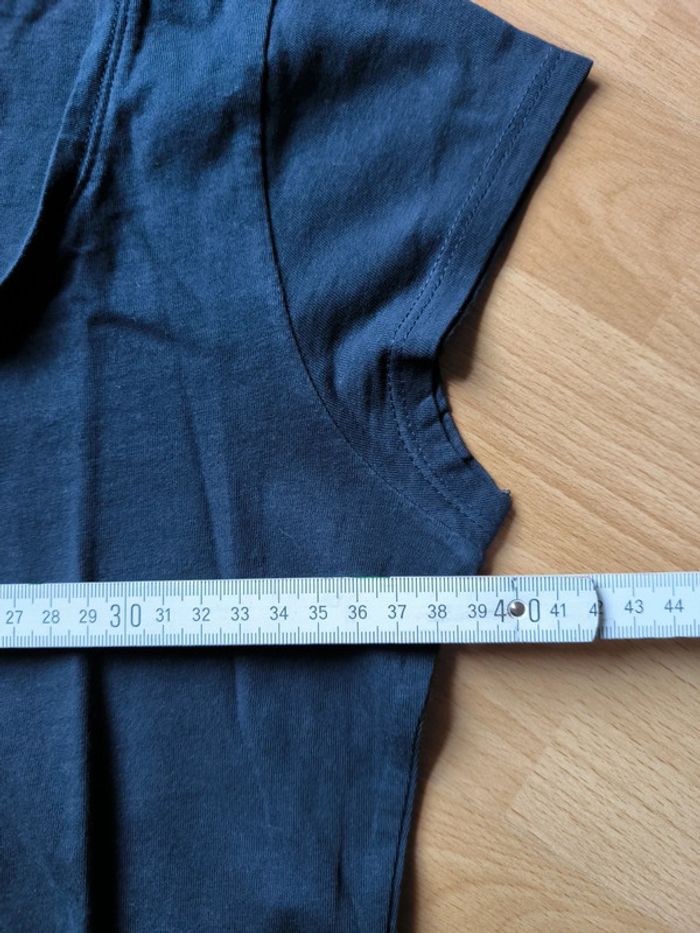 T-shirt bleu marine H&M taille S - photo numéro 4