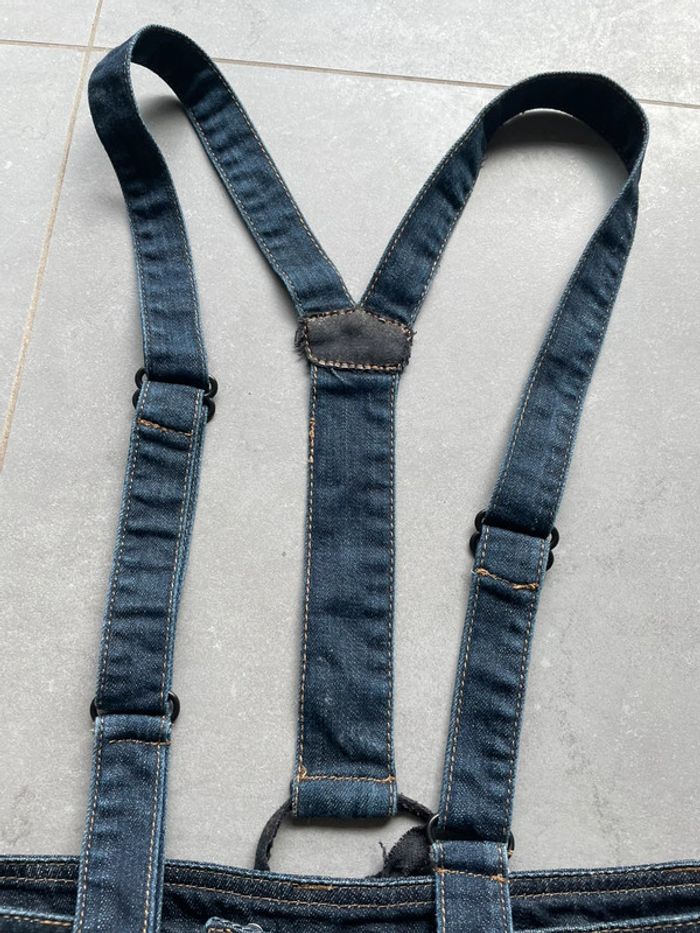 Salopette short en jean été - photo numéro 4