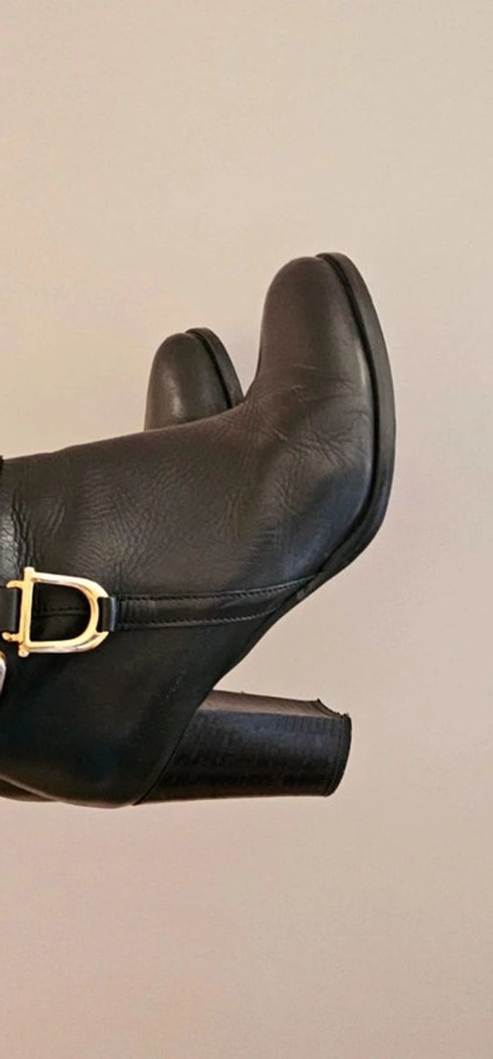 Bottines Minelli cuir cuero noir black 37 - photo numéro 4