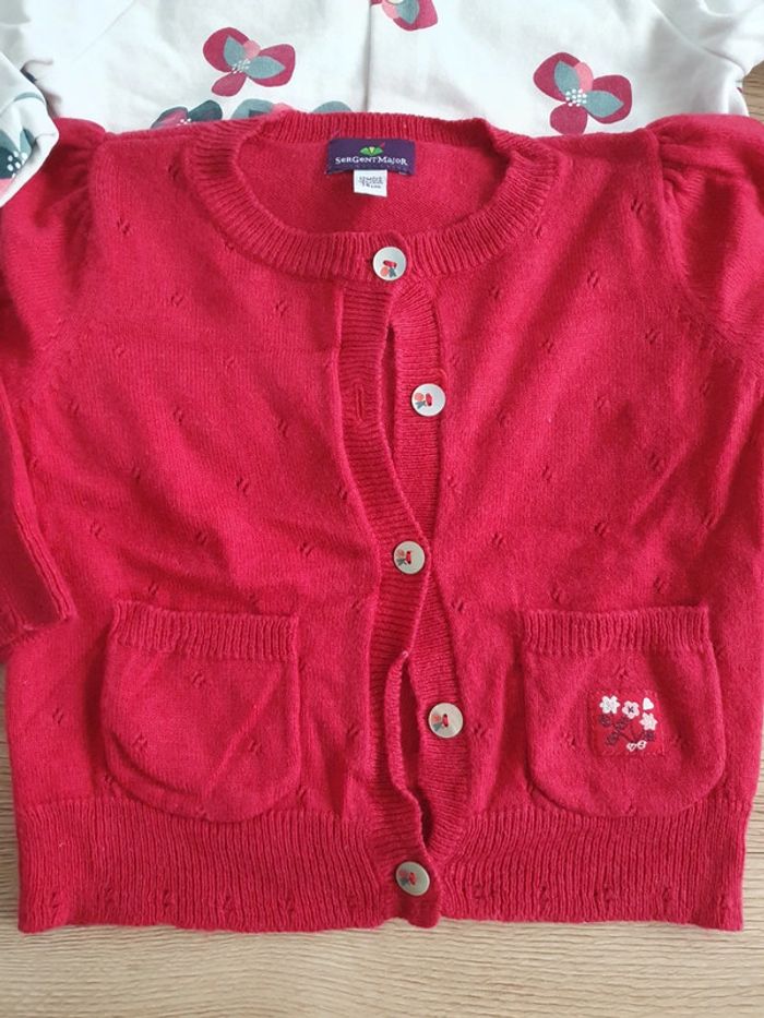 Lot gilets sergent major/obaibi/vertbaudet 12mois - photo numéro 2