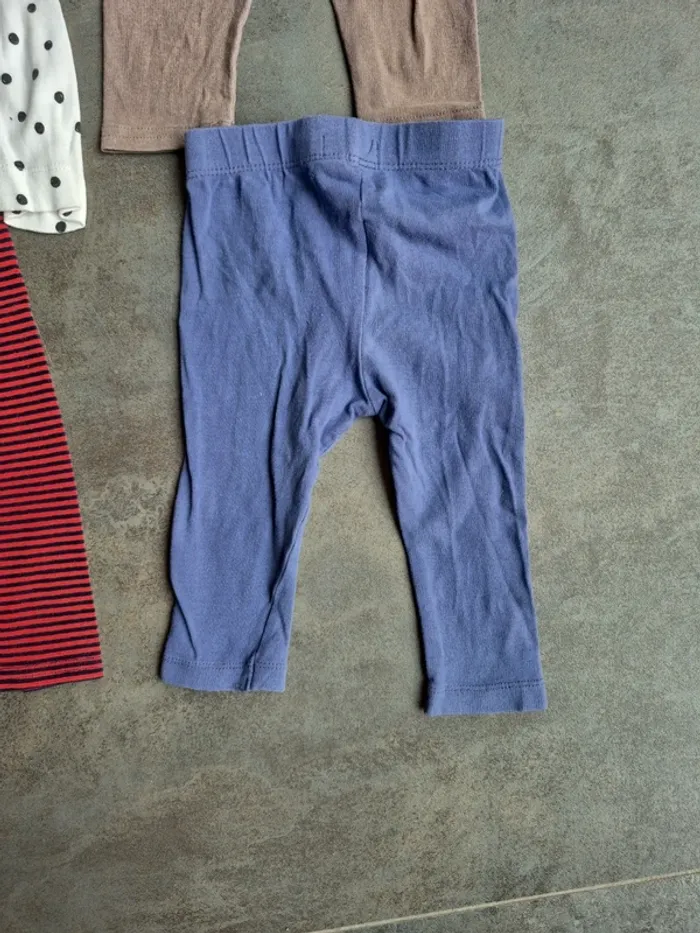 Lot 4 leggings 6 mois fille - photo numéro 5