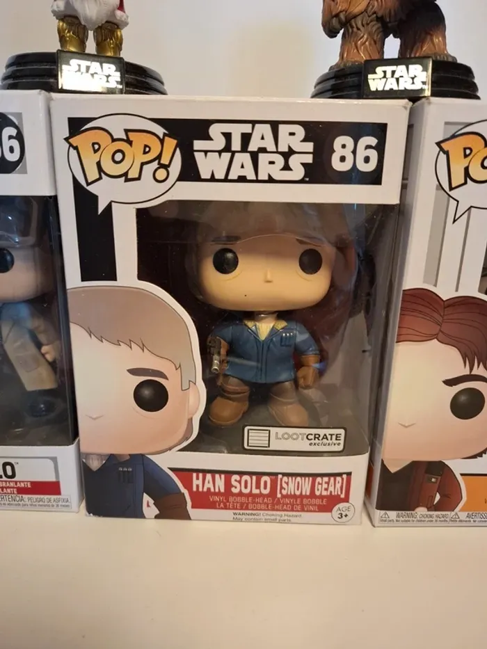 Funko pop stars wars disney Han Solo chewbacca C3PO - photo numéro 4