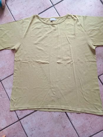 Tee-shirt tunique coton T48 pistache Kiabi