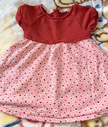 Robe imprimé coeur - Orange