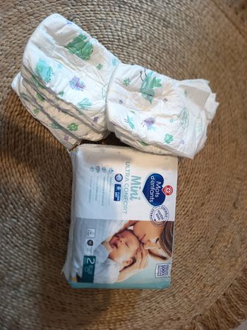 Couches taille 2 mots d'enfants