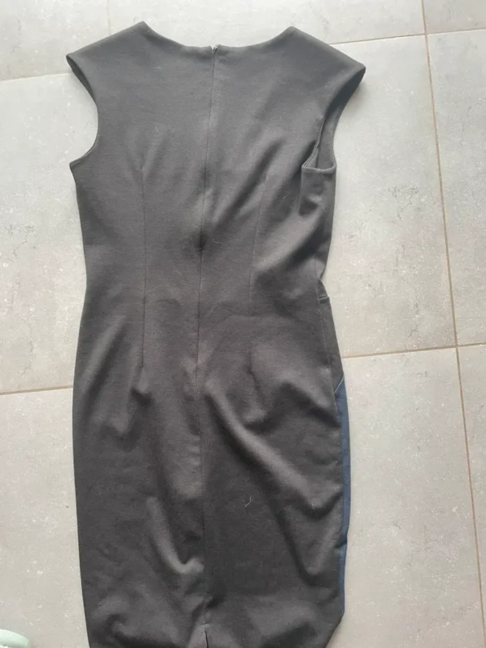 Robe mi saison chic bicolore - photo numéro 5
