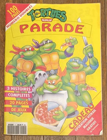 Rare ancien magazine N°1 Tortues ninja Parade Années 90 vintage
