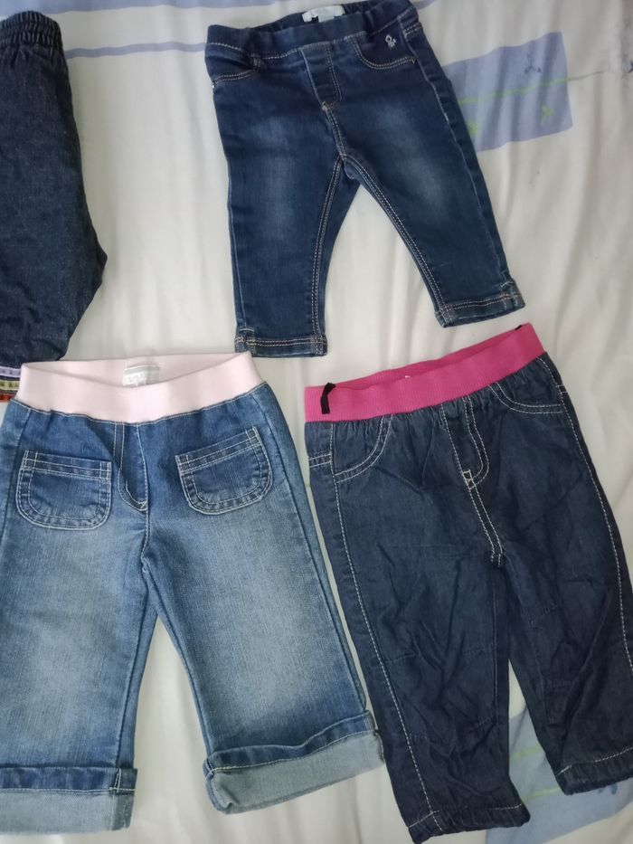 Pantalon jeans 6 mois TBE - photo numéro 5