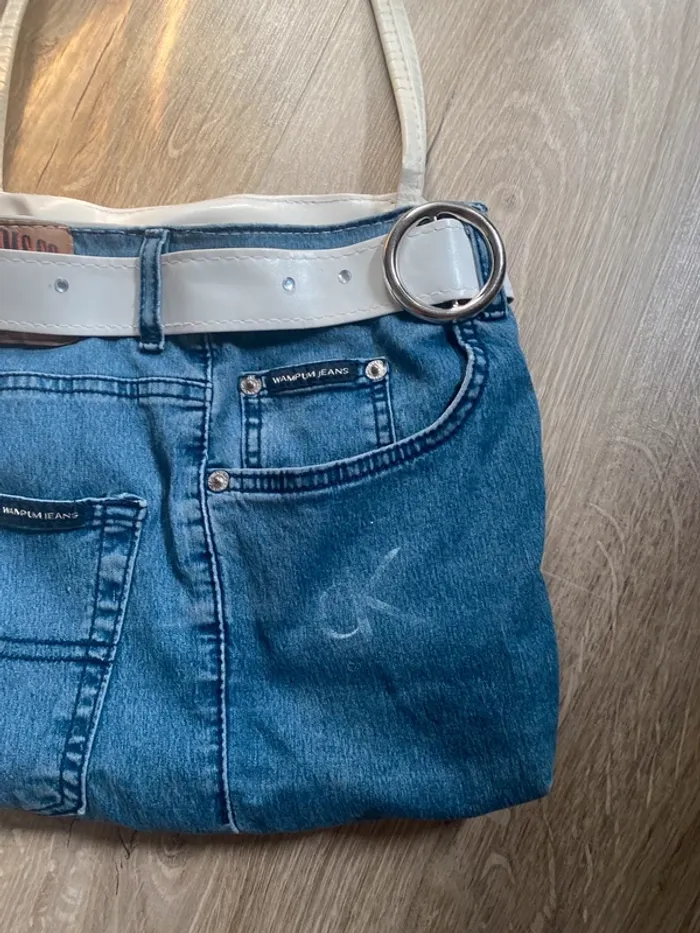 sac à main faux jean ck - photo numéro 3