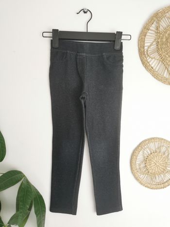 Pantalon jegging noir Tex 4/5 Ans