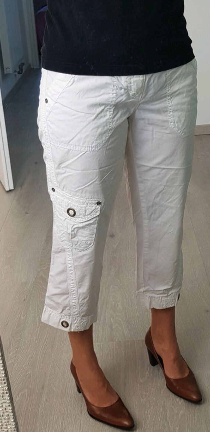 Pantacourt blanc - photo numéro 2