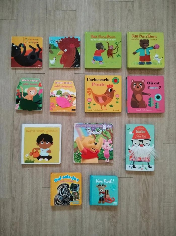 Lot livres d'éveil à toucher